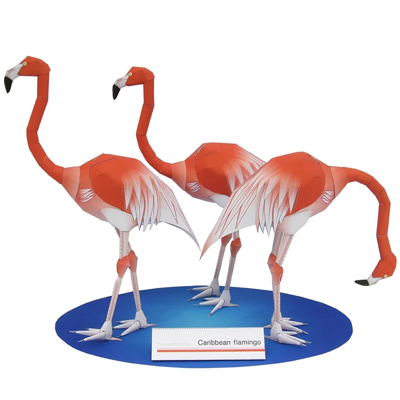 Art Craft Center - Karayip Flamingo Katlanır Üç Kuş Origami