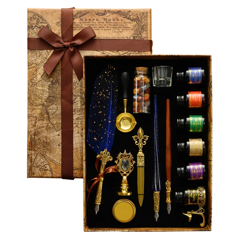 Batik Wax Kit - Antika Tüy divit kalem Seti Retro