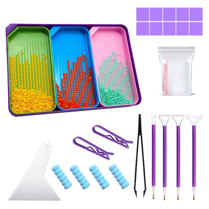 Art Craft Organizer - [NEWA08R】 Yapay Elmas Boncuklar, Sanat Tepsileri,