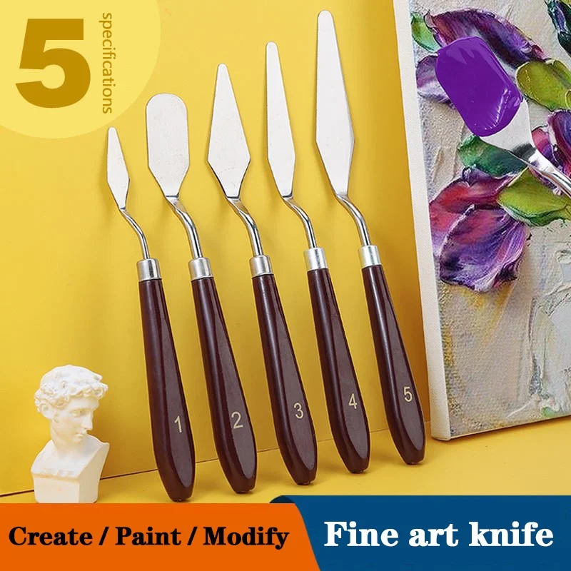 Painting Knife Palette - 5/7 Adet Set Sanat Yağlıboya Kazıyıcı