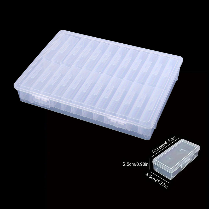 Art Craft Organizer - Şeffaf Plastik Saklama Kutuları Bölmeleri, Kapaklı,