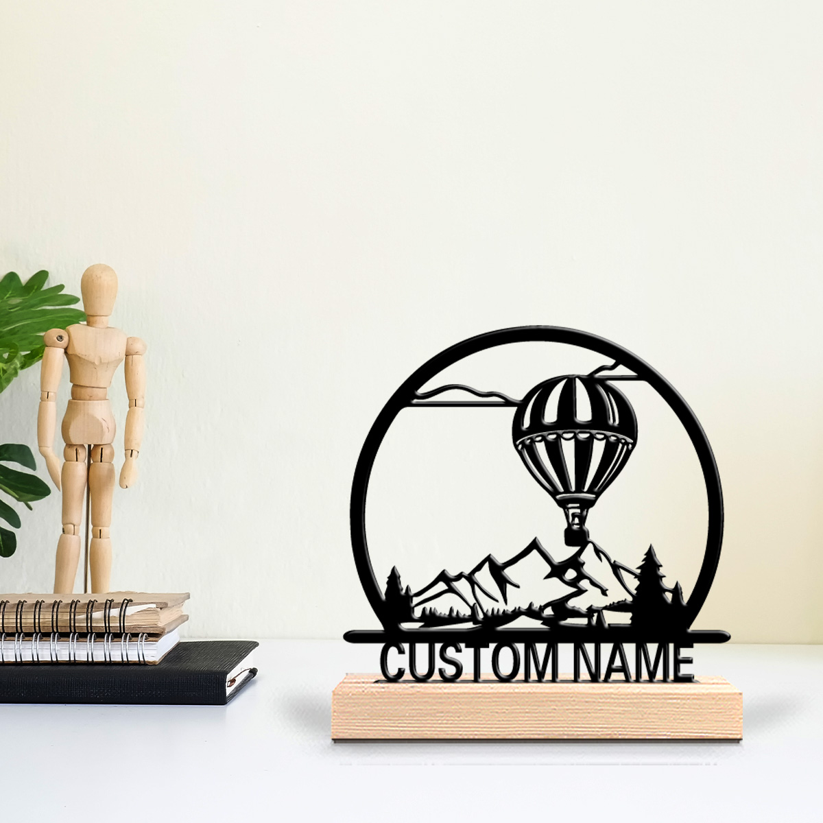 Art Craft Store - 1 adet Sıcak Hava Balonu Kişiselleştirilmiş