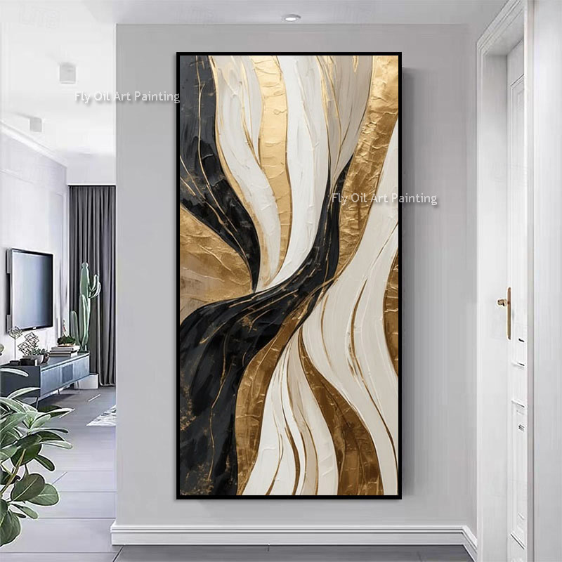 Painting Knife Palette - %100 El Boyaması Akan Kurdele Dokulu
