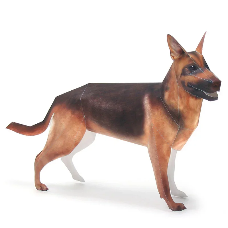 Art Craft Center - Alman Çoban Köpeği Origami Sanat Evcil
