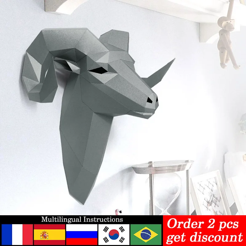 Art Craft Center - Önceden kesilmiş Bighorn Vahşi Koyun Hayvan