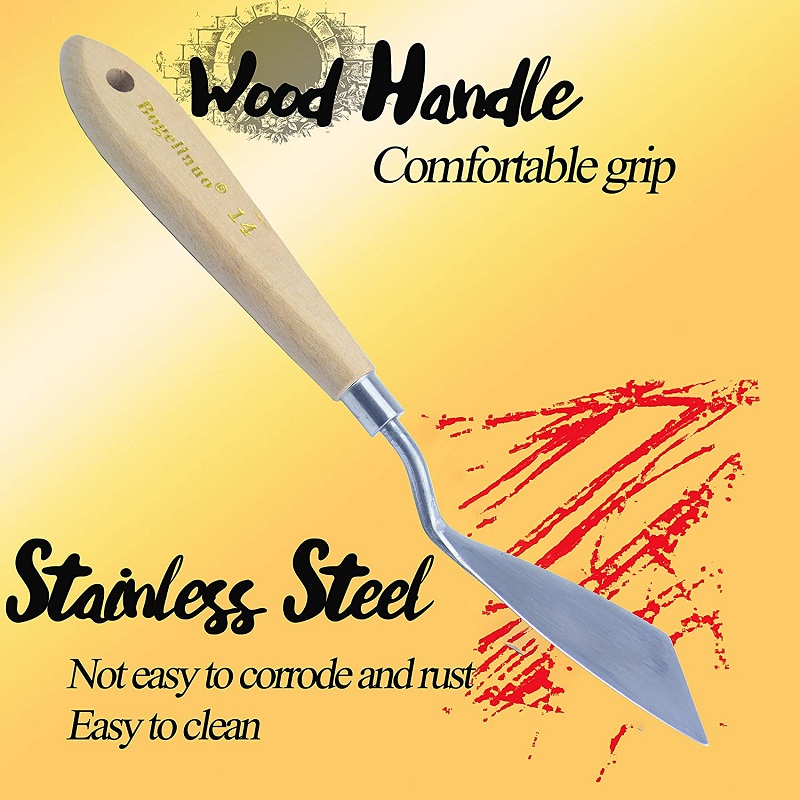 Painting Knife Palette - 1-5 adet Büyük Palet Bıçakları Yağ,