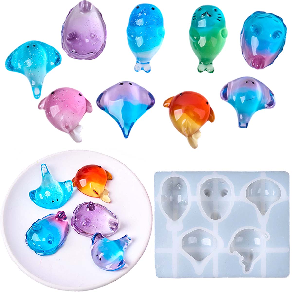 Art Craft Model - 3D Şifalı Kawaii Manta Ray Balinası