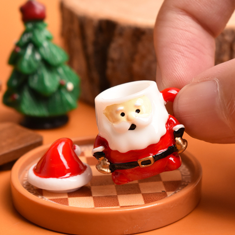 Art Craft Store - Mini Noel Baba Çay Fincanı Süsü