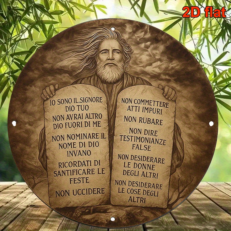 Art & Craft Be - CIFBUY Rustik İtalyan Musa'nın 10 Emri