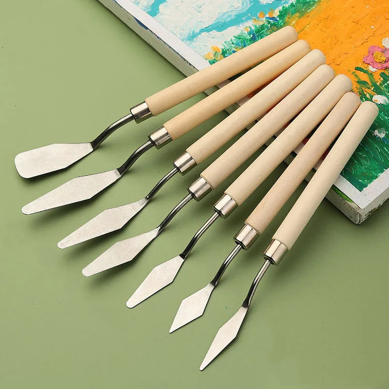 Painting Knife Palette - 1/2 Set Yağlıboya Kazıyıcı Palet Bıçağı