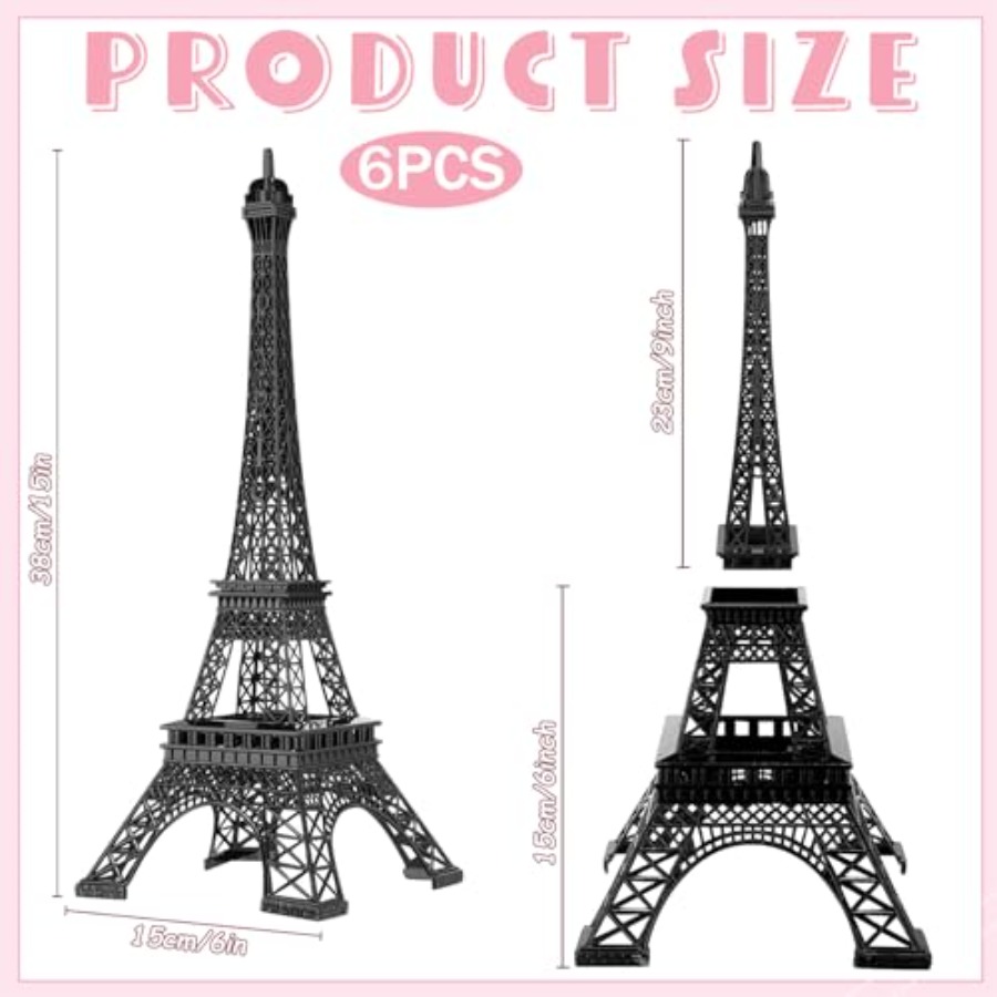 6 Adet 15'' Eyfel Kulesi Heyke - Art Craft Model incelemesi ve fiyatı