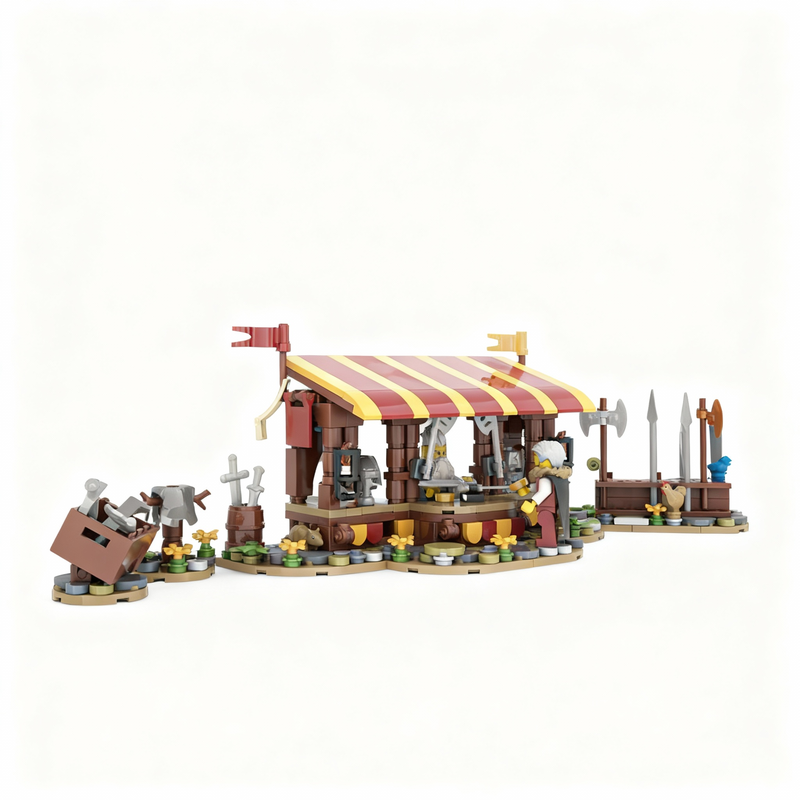 367 parça MOC Zırh Pazarı Kale - Art Craft Gift Ideas incelemesi ve fiyatı