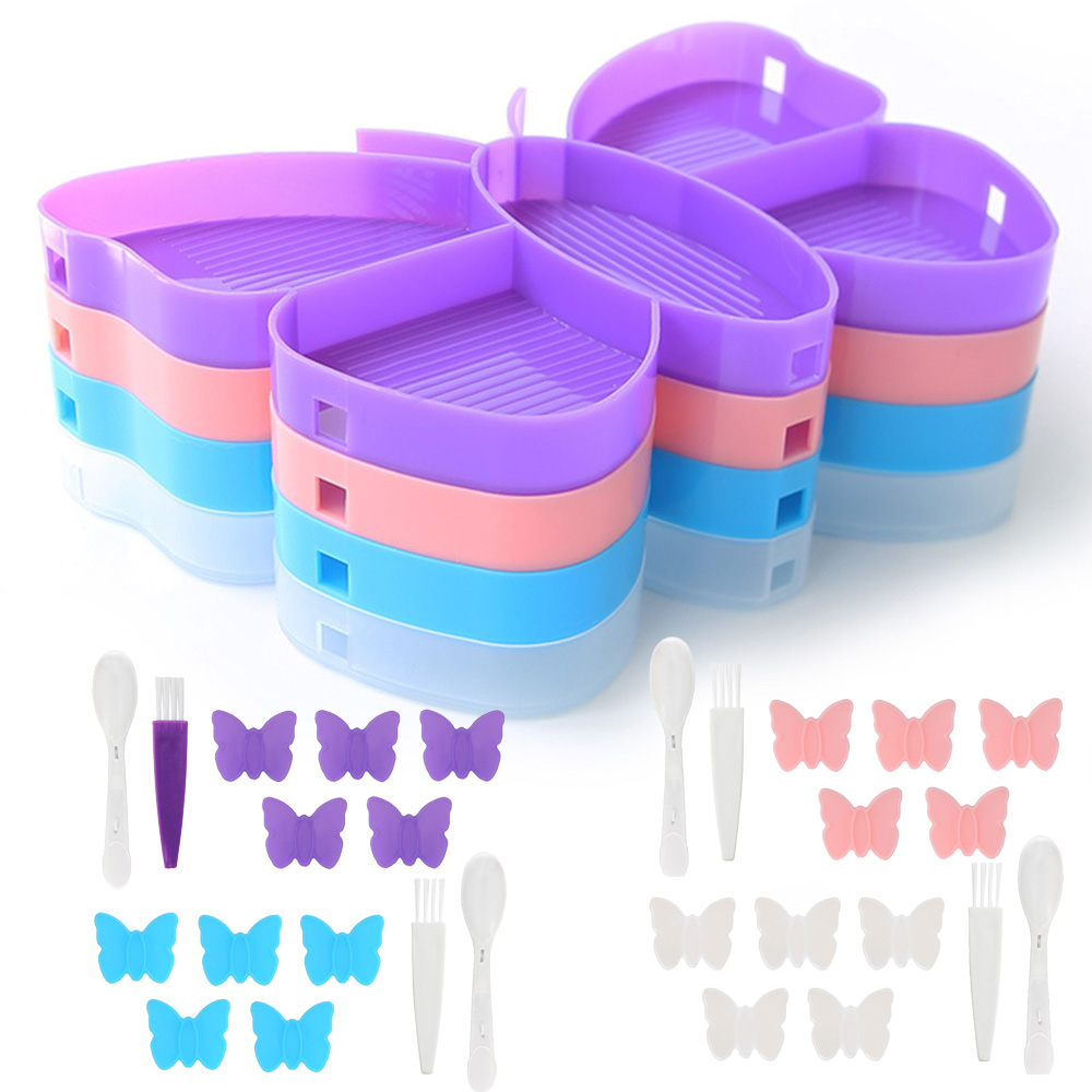 Elmas Boyama Kelebek Tepsi Set - Art Craft Organizer incelemesi ve fiyatı