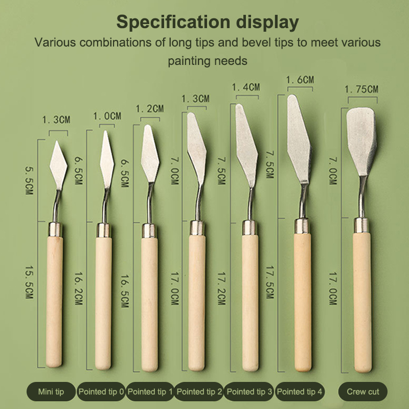 【Mutlu】7 adet/takım paslanmaz  - Painting Knife Palette incelemesi ve fiyatı