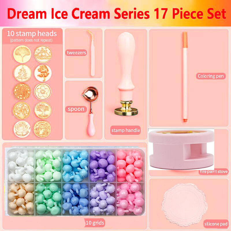 Yeni mühür mumu damga Set lake - Batik Wax Kit incelemesi ve fiyatı