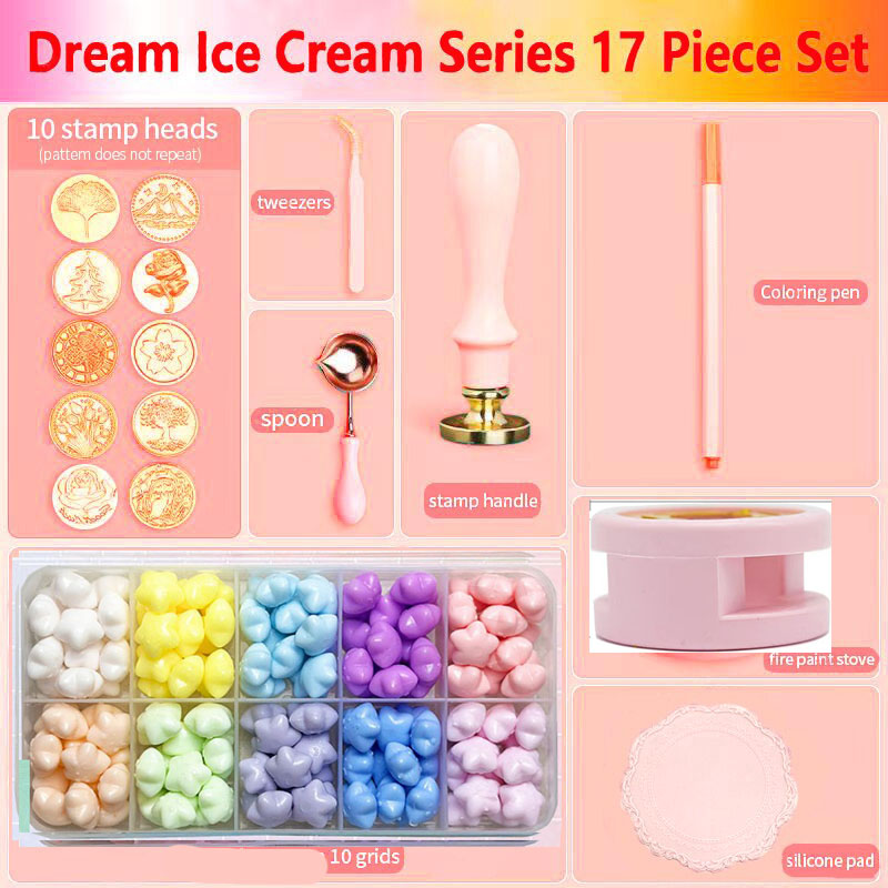 Yeni mühür mumu damga Set lake - Batik Wax Kit incelemesi ve fiyatı