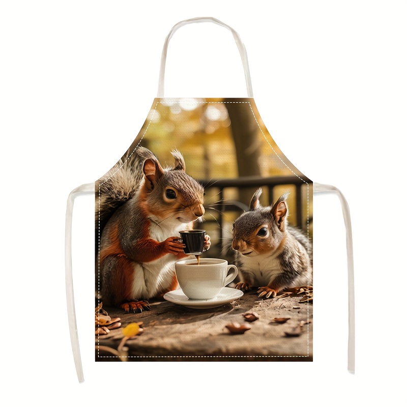 Keten Önlük Sincap Kahve Sahne - Art Craft Gift Ideas incelemesi ve fiyatı