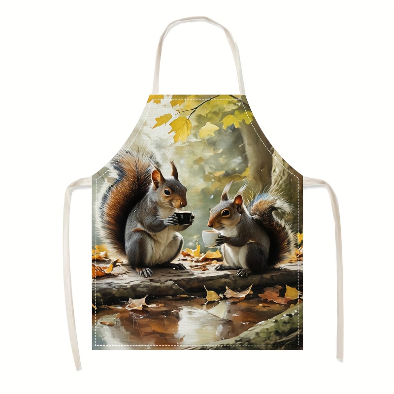 Keten Önlük Sincap Kahve Sahne - Art Craft Gift Ideas incelemesi ve fiyatı
