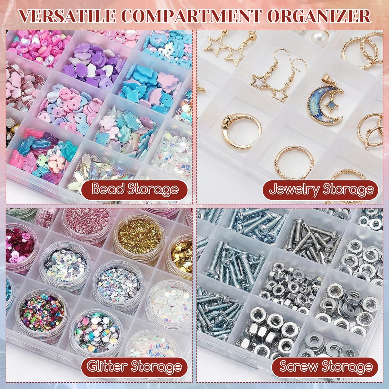 Ayarlanabilir Bölmeli 24 Bölme - Art Craft Organizer incelemesi ve fiyatı