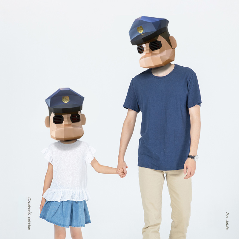 Karikatür polis maskesi kağıt  - Art Craft Center incelemesi ve fiyatı