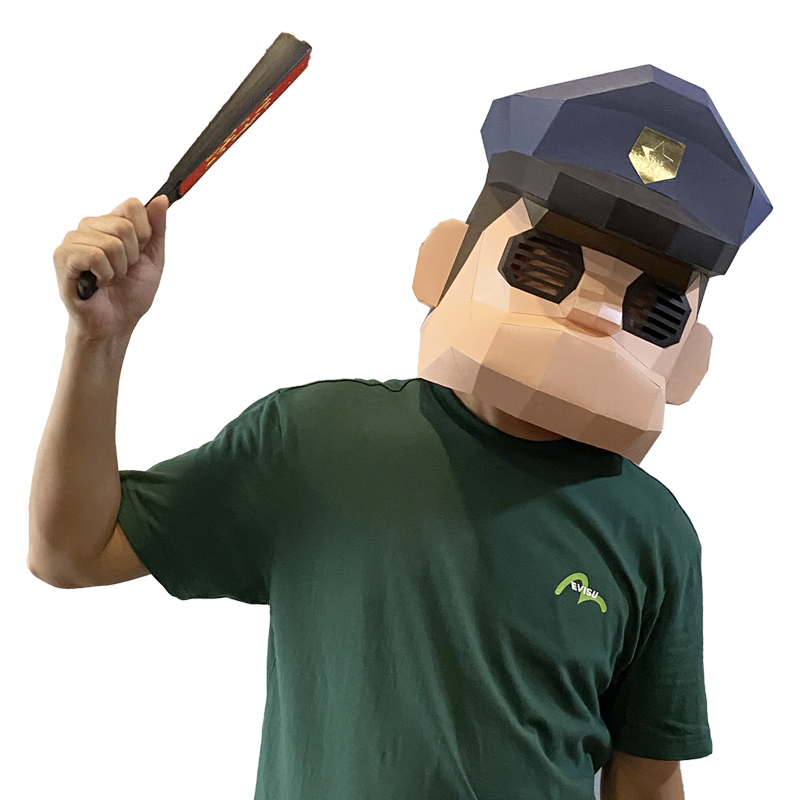 Karikatür polis maskesi kağıt  - Art Craft Center incelemesi ve fiyatı